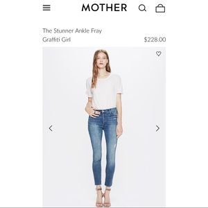Mother Jeans | The Stunner Ankle Fray | Size 28